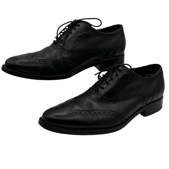Cole Haan Air Madison Wingtip Oxford Mens 10.5 Dress Shoe Black C10145 Timeless - Picture 1 of 16